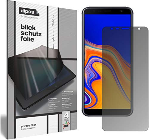 dipos I Protection écran de Confidentialité Compatible avec Samsung Galaxy J6 Plus (2018) Privacy Protecteur d’ Écran Anti-Espion