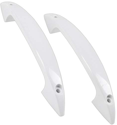 2X White Pull Handles 4 Small Bow D Knobs Cabinet Cupboard Wardrobe Drawer