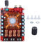 Fafeicy TDA7498E Audio Amplifier Board Module, 2 * 160W 15-36VDC Dual Channel Stereo BTL Mono,Temperature-Controlled Forced Air Cooling Heat Dissipation