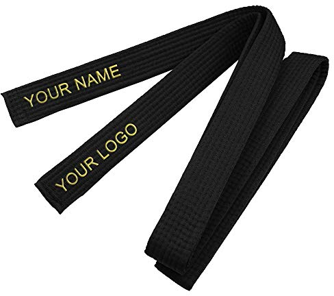 Top Tie Cintura da karate ricamata personalizzata, Cintura di grado per arti marziali TaeKwonDo Judo, Cinture judo personalizzate
