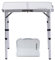 YUFIFAIRY Kleiner Klapptisch, tragbar, 61 cm L x 40,6 cm B, faltbarer Campingtisch mit 3 verstellbaren Höhen, für drinnen und draußen, leichtes Aluminium für Outdoor-Kochen, Picknick, (3 Höhen)