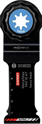 Bosch 10x EXPERT MetalMax PAIZ 32 AIT Plunge Cut Blades (for Steel, Stainless steel, Width 32 mm, Professional Accessory Multitool)