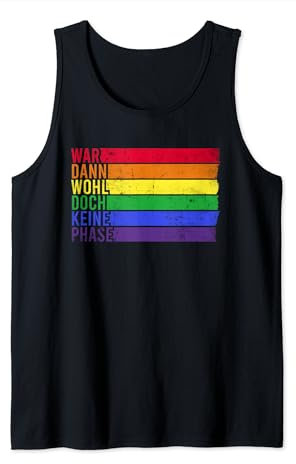 LGBTQ CSD Flagge | Gay Pride Shirt & Geschenke War wohl doch keine Phase mit Regenbogen Gay Flagge | LGBTQ Tank Top Multicolored S