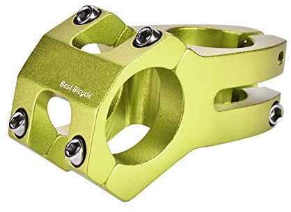 OUKENS Fahrrad Vorbau,31,8 MM Aluminiumlegierung Mountainbike Vorbau Kurzer Lenkervorbau für Mountainbike, Rennrad, BMX, MTB(Grün)