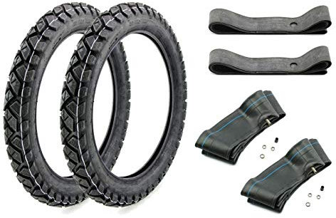 6-teiliges Set Vee Rubber Reifen VRM185 2,75 x 16 Zoll 46M TT + Schläuche + Felgenbänder für Simson