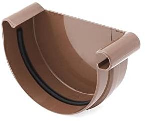 Rinnenkappe rechts braun System 125