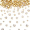 PandaHall 780 Stück Strasssteine zum Aufnähen flach rund verschiedene Größen Nähkrallen Kristalle Strasssteine flache Rückseite Edelsteine mit goldener Krappenfassung für Kleid Kleidung Schuhe Tasche