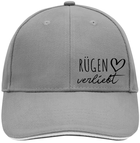 Huuraa Cappy Mütze Rügen verliebt Geschenk | Baseballkappe Basecap Kappe Geschenkidee Unisex Baseball Cap