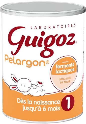 GUIGOZ PELARGON 1 Lait bébé en poudre 1er âge - de 0 à 6 mois - Boîte de 780g