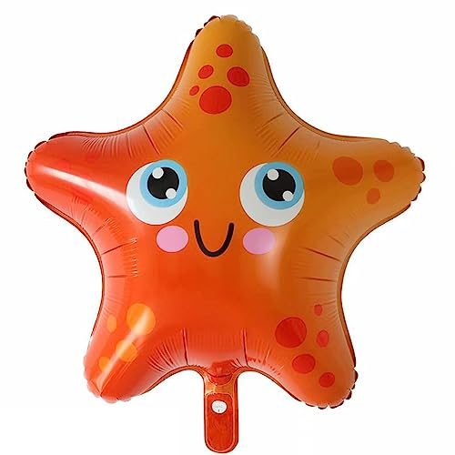 DIWULI Seestern Luftballon - Meerestier Deko Geburtstag