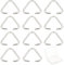 SUNNYCLUE 1Scatola 100pezzi Anelli Triangolari in Acciaio Inossidabile Ferro Pinch Barre Ciondolo Ganci Connettori Pinch Bails Connettori per Decorazione Gioielli Risultati Accessori Artigianali
