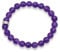 LAVISA Edelstein Armband - Echte Naturstein Perlen | Kristalle, Heilsteine | Onesize Unisex (Amethyst 8mm)