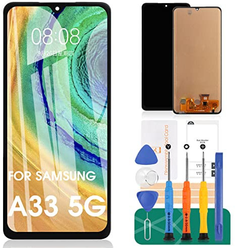 INCELL Ersatzbildschirm für Samsung Galaxy A33 5G für Samsung A33 5G LCD-Bildschirm für A336 LCD-Display SM-A336E SM-A336B Digitizer Touchscreen Montage-Reparatur-Sets (kein Fingerabdruck)