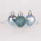 30mm/24Pcs Christmas Baubles Shatterproof Light Blue, Christmas Tree Decorations Ball Ornaments Balls Xmas Hanging Decorations Holiday Decor - Shiny,Matte,Glitter