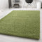 Carpetsale24 Teppich Wohnzimmer Shaggy Flokati Einfarbig Design 160 x 230 cm Grün - Hochflor Teppich Schlafzimmer Pflegeleicht und Super Weich - Flauschiger Teppich Langflor 50 mm Florhöhe Rechteckig