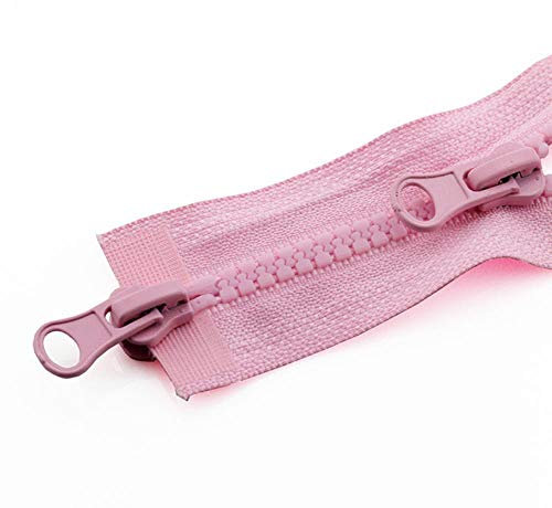 Locking Door Chain, Door Locks Internal, Door Restrictor,Two-Way Zipper,Two-Way Separating Zip Zipper,2pcs 80/90/100/120/150cm Resin Double Silders Zipper Open-End Auto Lock Two-Way Double Open Zip fo