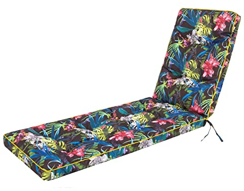 shivler Liegenauflage Auflage Gartenliege Liegenpolster Gartenliege mit Kopfkissen Kissen für Garten- und Strandliegestühle (1 Stck., Bunte Blätter)