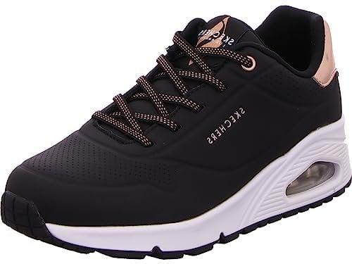 Skechers Damen One Shimmer Away Hausschuh, Schwarz/Weiß, 41 EU