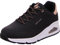Skechers Damen One Shimmer Away Hausschuh, Schwarz/Weiß, 41 EU