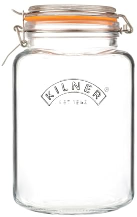 Kilner Quadratisches Einmachglas mit Bügelverschluss, 3 l