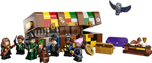 LEGO Harry Potter – El baúl mágico de Hogwarts 76399 con escudos, sombrero parlante y búho años 8+