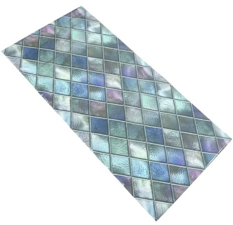 Cabilock 2pcs Decorative Window Vinyl Decal Privacy Film Static Cling Blackout Tinted for Home