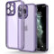 Honeyview Colored Clear Case for iPhone 11 Pro with Matte Border, Non-Yellowing, Shockproof, Armour Phone Cover for Apple iPhone 11 Pro - Purple