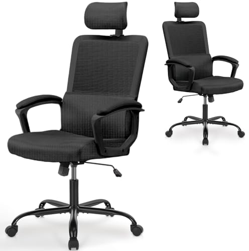 DUMOS Bürostuhl Ergonomisch EIN Schreibtischstuhl mit Komfortarmlehnen Ausgestattet mit Einer Bequemen Lendenwirbelstütze und Fußstütze Office Chair Geeignet für Zuhause