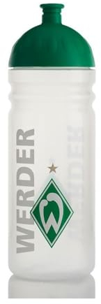 SV Werder Bremen Trinkflasche ISYbe 0,5L Transparent, Auslaufsicher, Für Heiß- & Kohlensäurehaltige Getränke Fanartikel