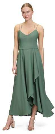 Vera Mont Damen Abendkleid mit Volant 34, Light Aventurine