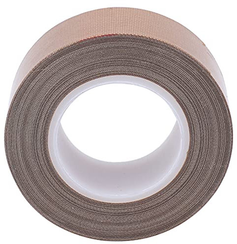 Cinta de Alta Temperatura, Cinta Térmica Rollo de Cinta de PTFE Herramienta Térmica Aislante de Sellado Adhesivo de Alta Temperatura para Sellador Al Vacío (#11)