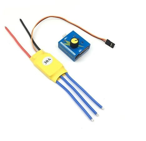 30A DC high-power brushless servo tester, electronic governor, tester, three-speed switching electronic starter controller AUOQKQUT