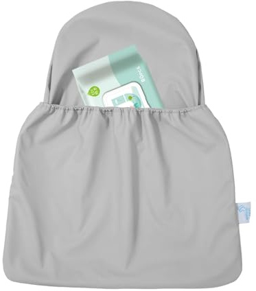 Highchair Backrest Storage Bag Easy Clean Universal Fit High Chair | PU Leather for High Chair
