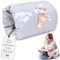 Stillkissen klein Breastfeeding und Nursing Pillow für unterwegs 20 cm - Stillmuff Armkissen und Lagerungskissen Baby Arm Still Kissen aus weicher Baumwolle Oeko-Tex Kaninchen
