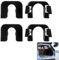 1539663 Hutablage Clip, 2 Paar Kofferraum Laderaumabdeckung Hinten Paketregal Clips, Gepäckabdeckung Clips Kompatibel mit Ford Focus Mk33, B-Max, C-Max, C3, DS3, Nissan Qashqai J10 015532109E 8795EN