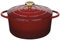 Küchenprofi Cocotte en fonte ronde avec couvercle Médoc, 24 cm, cocotte, plat à grain, four hollandais, marmite émaillée, pour tous les types de plaques (y compris induction), pour braiser, cuire au