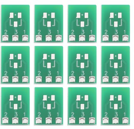 VGOL 50 STÜCKE Doppelseitiger SMD SOT23-3 SOT223 PCB Board Converter SOT23 Zu SIP3 2,54mm Adapter 10x7,6mm für Elektronische Produkte