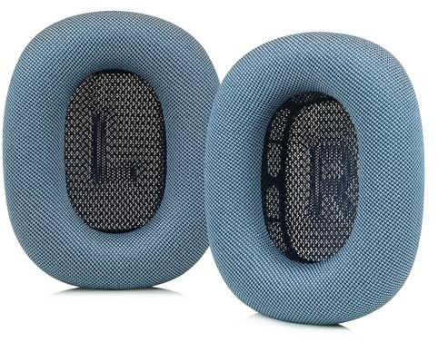 SINOWO Verbesserte Ohrpolster für Apple AirPods Max Kopfhörer, Silikagel-Netzgewebe, Ersatz-Ohrpolster mit Memory-Schaum und Magnet, näher am Original (blau)