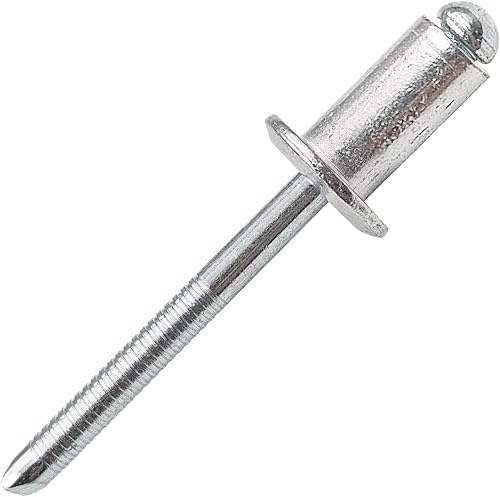 Diamètre 8mm Rivet à Tête Bombée, Corps en Aluminium et Mandrin en Acier Pop Rivets, Classe industrielle lourde (Ø8.0x12mm - 20 pièces)