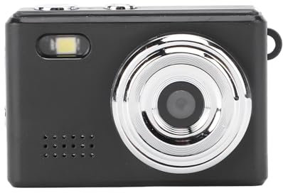 Bewinner Mini Fotocamera del Portachiavi per Fotografia, Telecamere da vlog da 12 MP da 12 MP con Schermo da 0,96 Pollici, Cam Portatile a Batteria da 180 MAh per il Ciclismo Record di (BLACK)