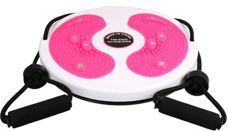 Toddmomy Multifunktionale Wriggled Plate Twisting Waist Disc mit Zugseil Rutschfestes Balance Board für Effektives Kalorienverbrennen und Fußmassage Heim fitnessgerät zur Figurformung und