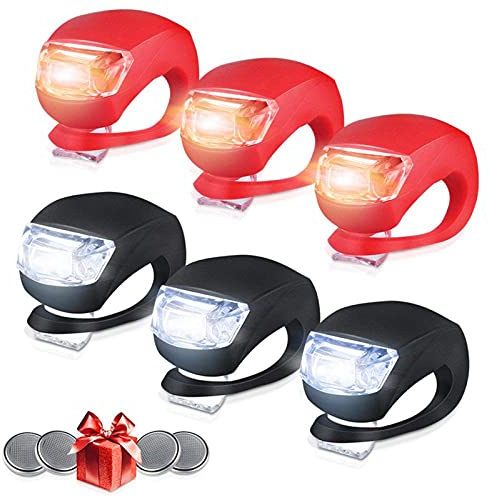 Bestlsy 6er Set LED Sicherheitslicht für Kinder - Für Rucksäcke, Kinderroller & Wanderstöcke mit 3 Lichtmodi
