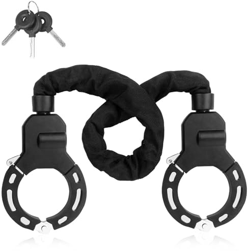 MFUSUL Lucchetto Monopattino Elettrico, Lucchetto Bici con 3 Chiave, Catena Bicicletta Antifurt, Accessori Monopattino Elettrico per Scooter, Bicicletta, Quad, Moto