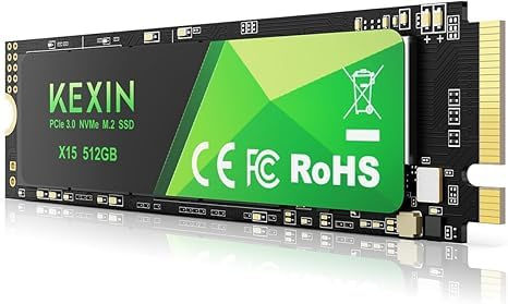 KEXIN SSD M.2 NVMe Internal SSD 512GB M.2 2280, PCIe Gen 3.0, up to 3500 MB/s Read, 2900 MB/s Write, 3D NAND Flash, Internal Solid State Drive PC Enthusiasts and Gamers