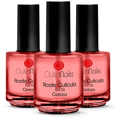 3 x Aceites de cutícula - Cereza 15ml / Ideal para uñas/Manicura Francesa/Nail Oil