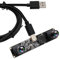 ELP 120fps 3D Stereo USB Kamera Global Shutter 1200P Synchronisierung Dual Lens USB Kameramodul 90 Grad Kamera für PC Computer Plug and Play zur Gesichtserkennung Scannen von QR Codes