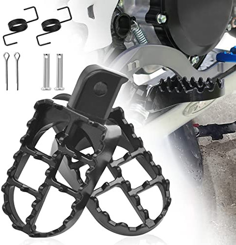Wai Danie Repose-Pieds Moto Pédales Compatible avec Yamaha PW50 PW80 Pour 50CC 70CC 90CC 110CC 125CC Taotao TW200 XR50R CRF50 CRF70 CRF80 CRF100F CR80 CR85 XR50 XR70 KLR650