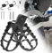 Wai Danie Repose-Pieds Moto Pédales Compatible avec Yamaha PW50 PW80 Pour 50CC 70CC 90CC 110CC 125CC Taotao TW200 XR50R CRF50 CRF70 CRF80 CRF100F CR80 CR85 XR50 XR70 KLR650