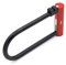 Rielda SH3 Cadenas à arc en aluminium 16 mm pour vélo et moto Reprogrammable, 100% fabriqué en Italie, arche en acier trempé avec revêtement en caoutchouc (rouge) Titolo
