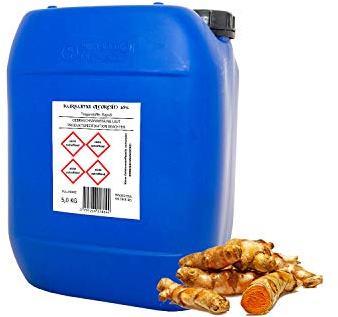 Oleoresina de cúrcuma, aceite de cúrcuma natural WS, 16 veces concentrado. Fabricado en la India (5000 g).
